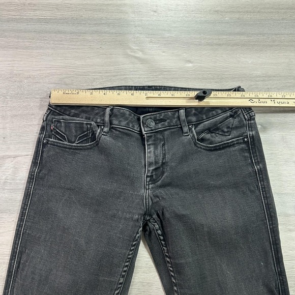 Vigoss Jeans Womens 28x29 Washed Black The Chelsea Skinny Stretch Denim Mid Rise - Picture 8 of 15